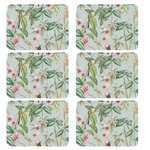HABITABLE Lot de 6 sets de table motifs tropical BARBARA - 28 x 43 cm - Multicolore