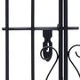 Voir la diapositive 5 : VIDAXL Portillon ornemental de jardin Fer forge 122x20,5x100 cm