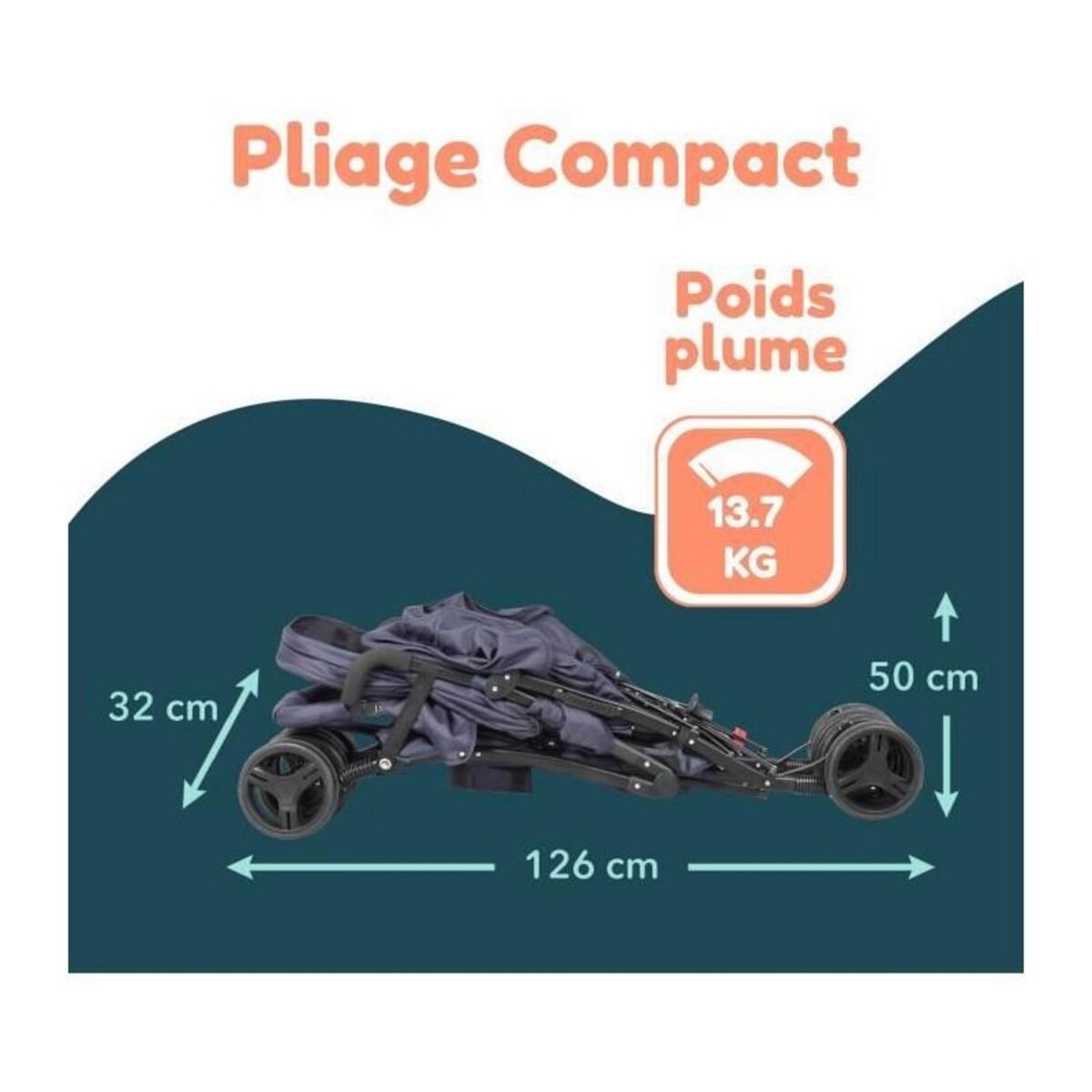 BAMBISOL Poussette canne double BAMBISOL - 6-36 mois pour le siege avant (max 15 kg) et de 0-36 mois (max 15 kg) pour le siege arriere