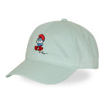 CAPSLAB Casquette Dad cap The smurfs Papa. Coloris disponibles : Bleu