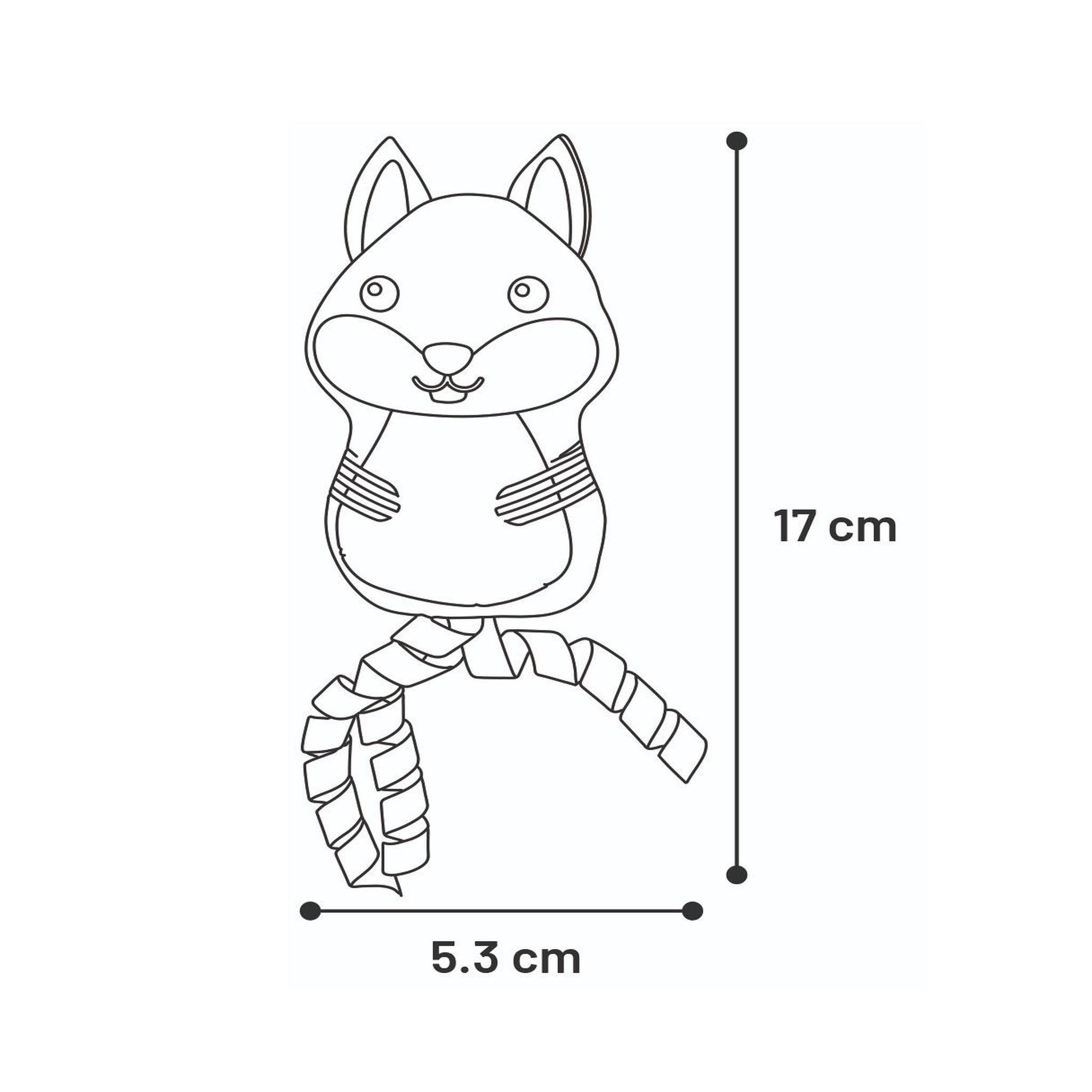 Voir la diapositive 3 : Eden Renard vert en peluche avec rubans et cataire pour chat