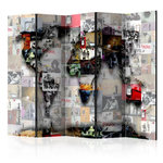 Paris Prix Paravent 5 Volets   World Map - Banksy  172x225cm