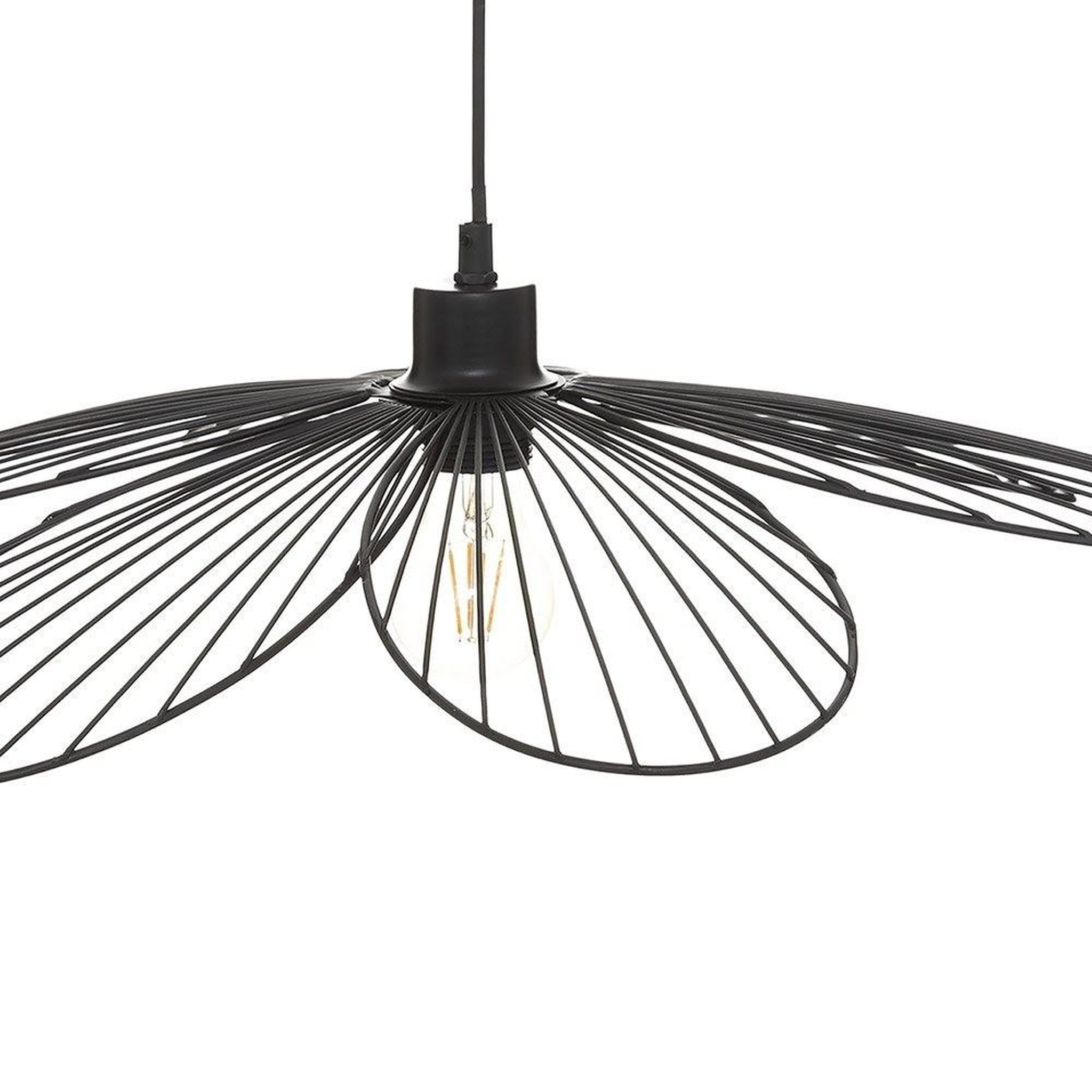 Voir la diapositive 4 : ATMOSPHERA Suspension métal Fleur noir D57