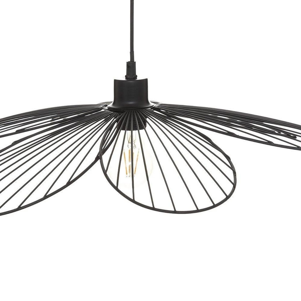 ATMOSPHERA Suspension métal Fleur noir D57