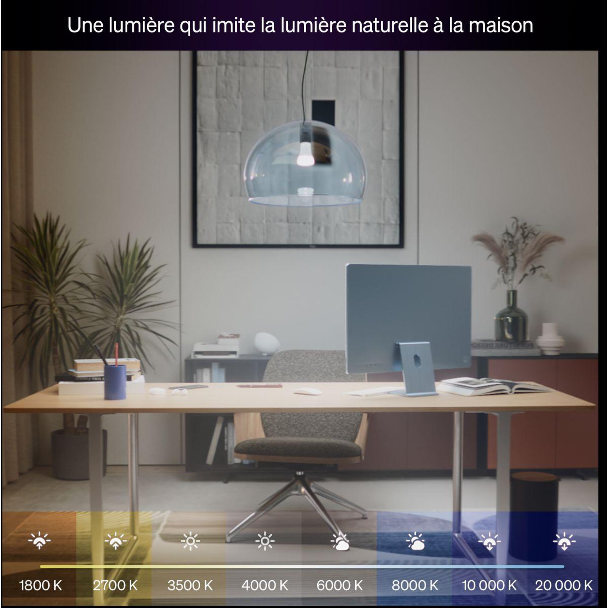 Voir la diapositive 4 : PHILIPS HUE Ampoule led connectée e27 white&color ambiance 75w