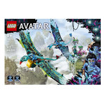 LEGO Disney 75572 Avatar Le premier vol en banshee de Jake et Neytiri, Jouet Pandora, avec Animaux