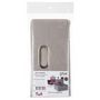 Voir la diapositive 4 : TOILINUX Lot de 2 Boites de rangement en tissu l.31 x h. 15 cm - Gris clair chiné