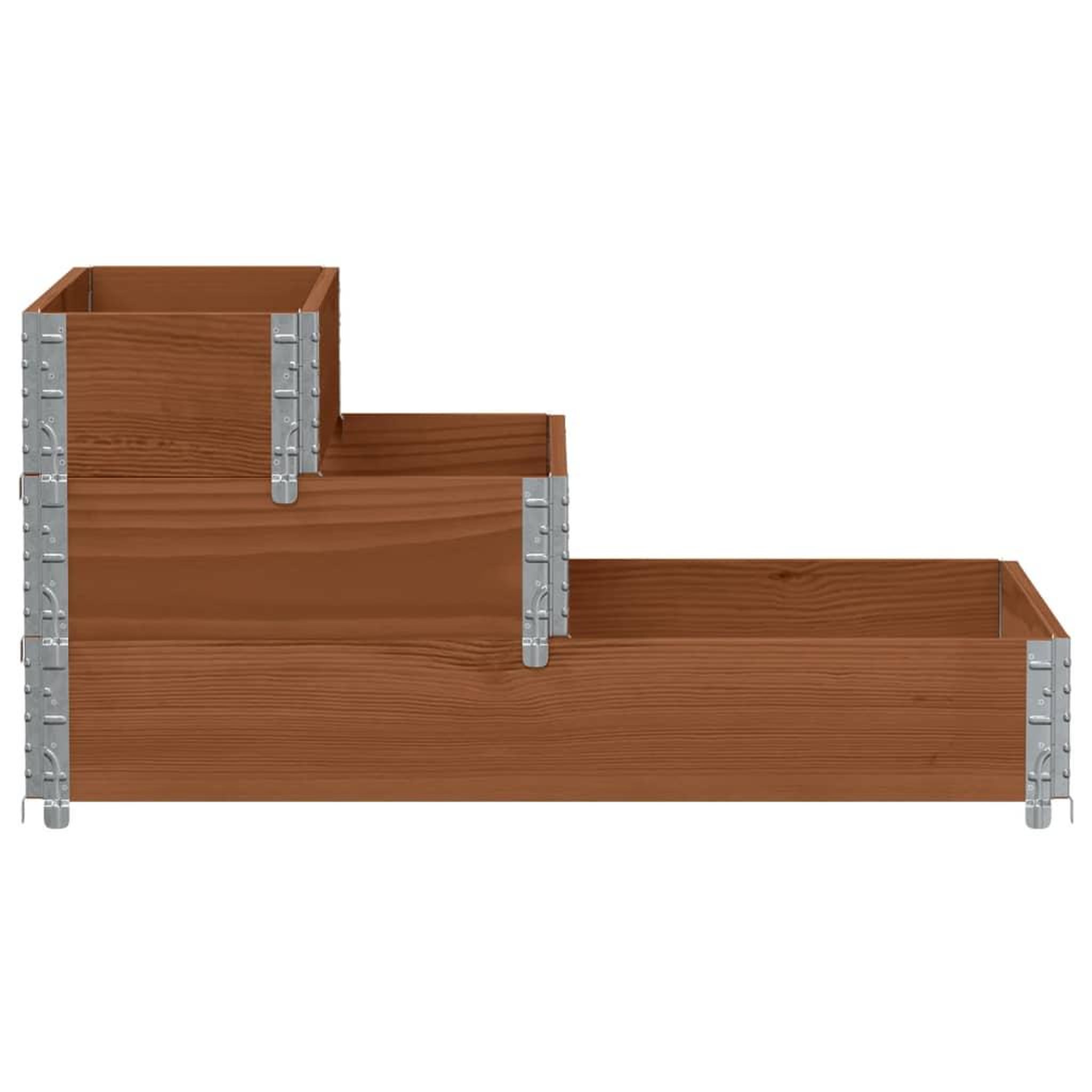 Voir la diapositive 3 : VIDAXL Lit sureleve a 3 niveaux marron 120x80 cm bois pin massif
