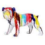 Paris Prix Statuette Déco  Bulldog  40cm Multicolore
