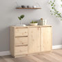 Voir la diapositive 1 : VIDAXL Buffet 111x34x75 cm Bois massif de pin