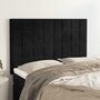 Voir la diapositive 1 : VIDAXL Tetes de lit 4 pcs Noir 72x5x78/88 cm Velours