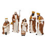 Voir la diapositive 1 : FEERIC LIGHT & CHRISTMAS Lot de 6 Santons en Résine  Crèche de Noël  33cm Multicolore