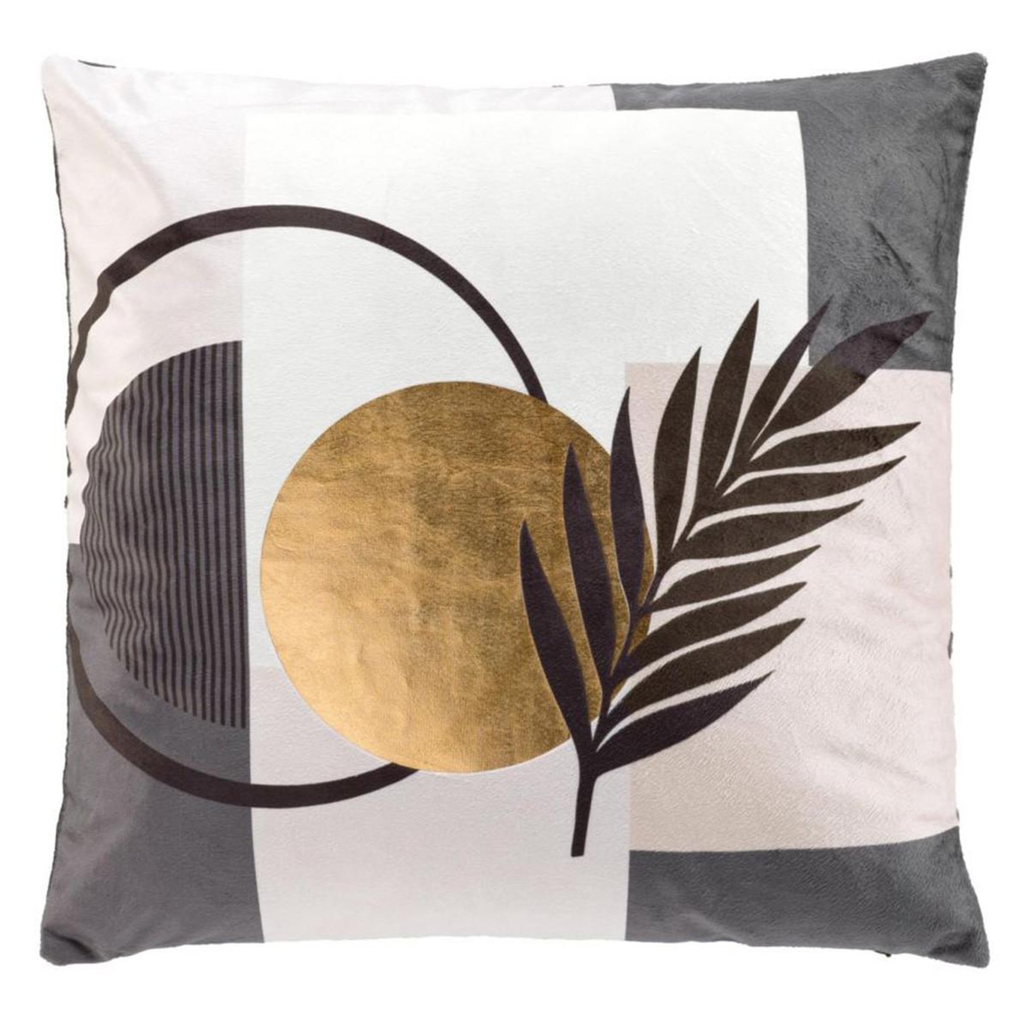 Douceur d'Intérieur Coussin déco en velours  clarity  45x45cm multicolore