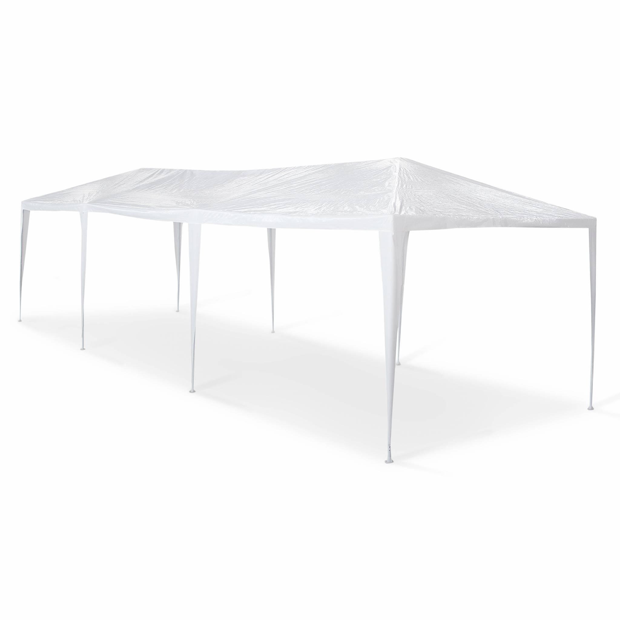 Voir la diapositive 4 : SWEEEK Tente de réception 3x9m. 27 m² - Massilia -  Blanc - à utiliser comme pavillon. tente de jardin. chapiteau ou tonnelle.