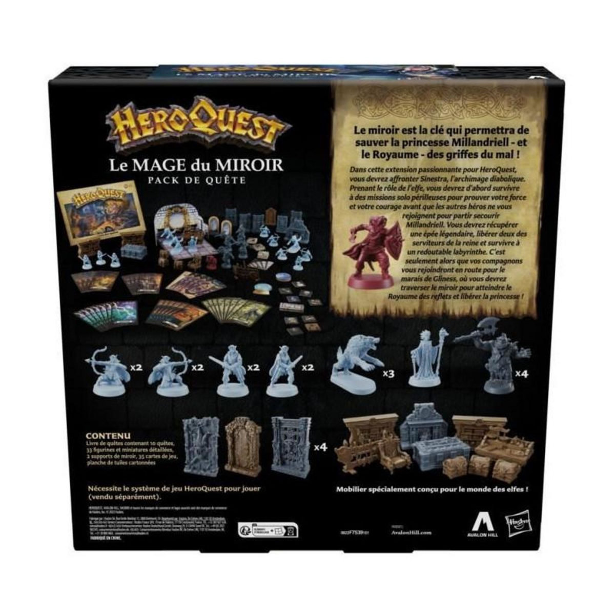 AVALON Jeu de société Avalon Hill Heroquest Le Mage Du Miroir
