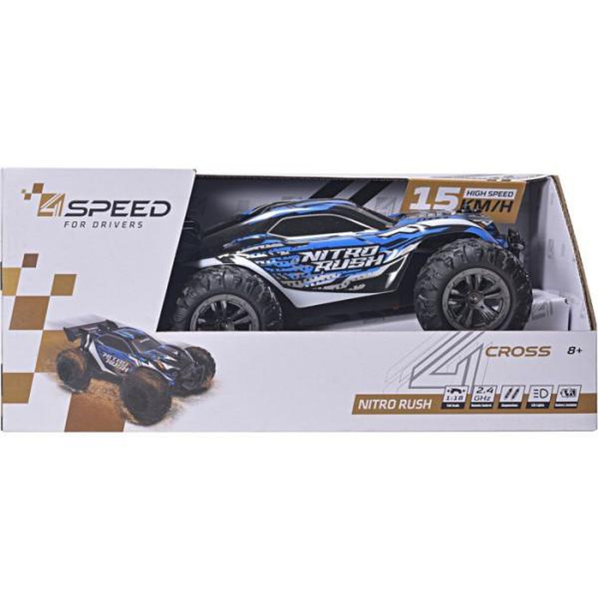 Voir la diapositive 2 : SILVERLIT 4Speed - Nitro Rush - Voiture Radio Commandée - Dès 5 Ans
