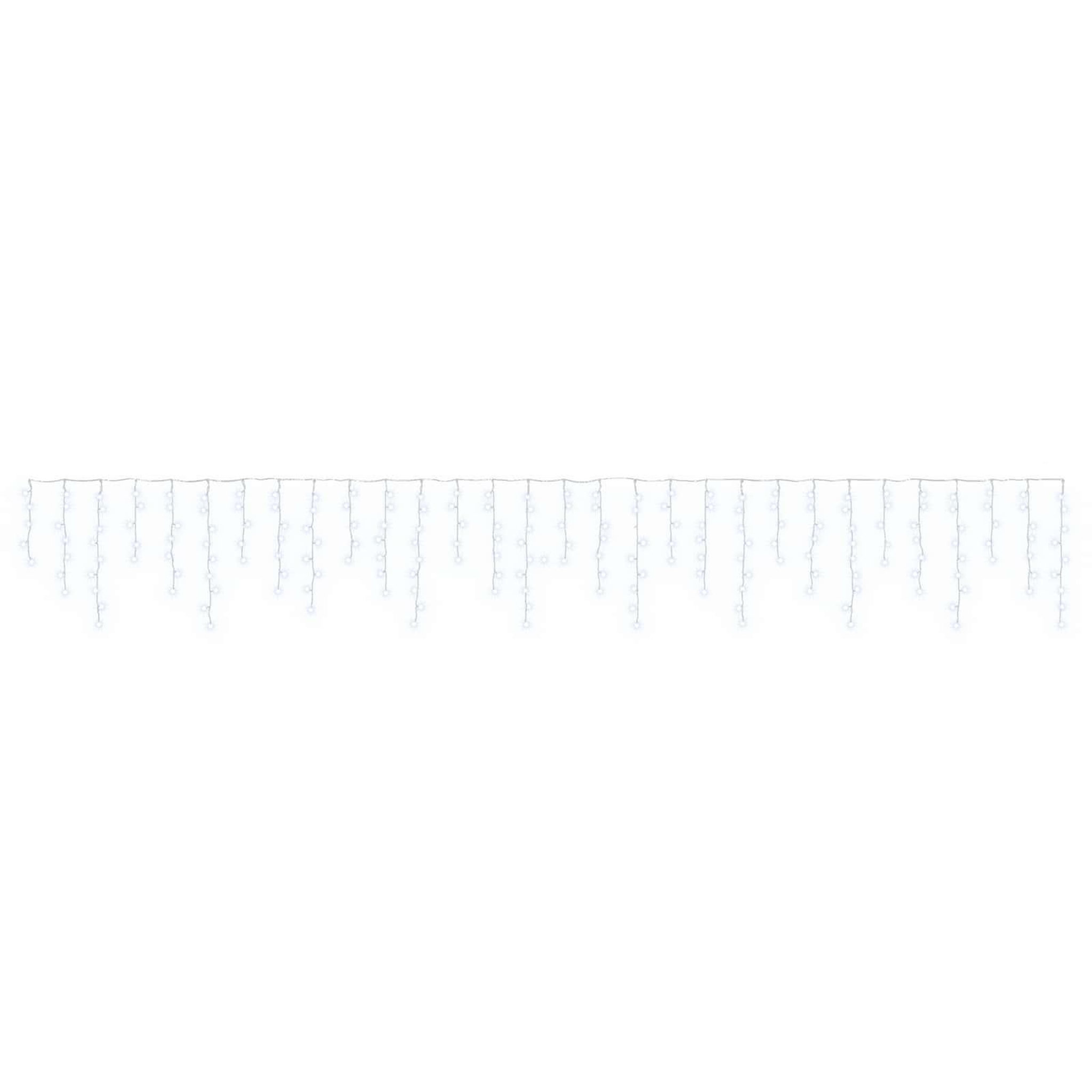 VIDAXL Rideaux lumineux 210 LED Blanc froid 500 x 72 cm