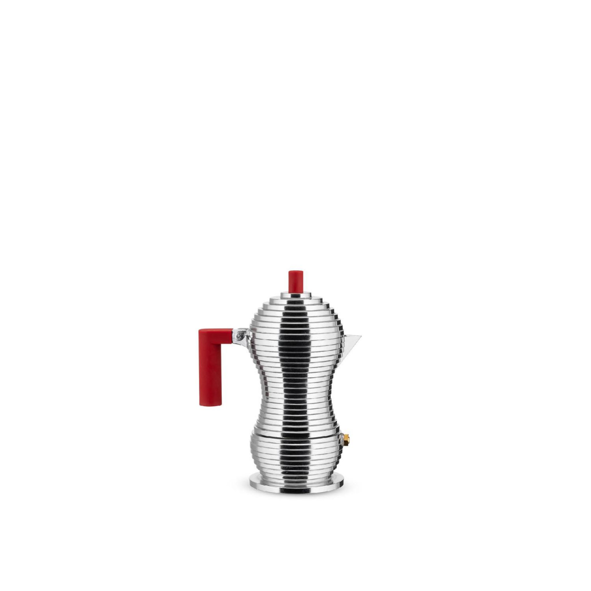 ALESSI Alessi pulcina cafetière espresso mdl02/1 r, aluminium, 1 tasse, rouge