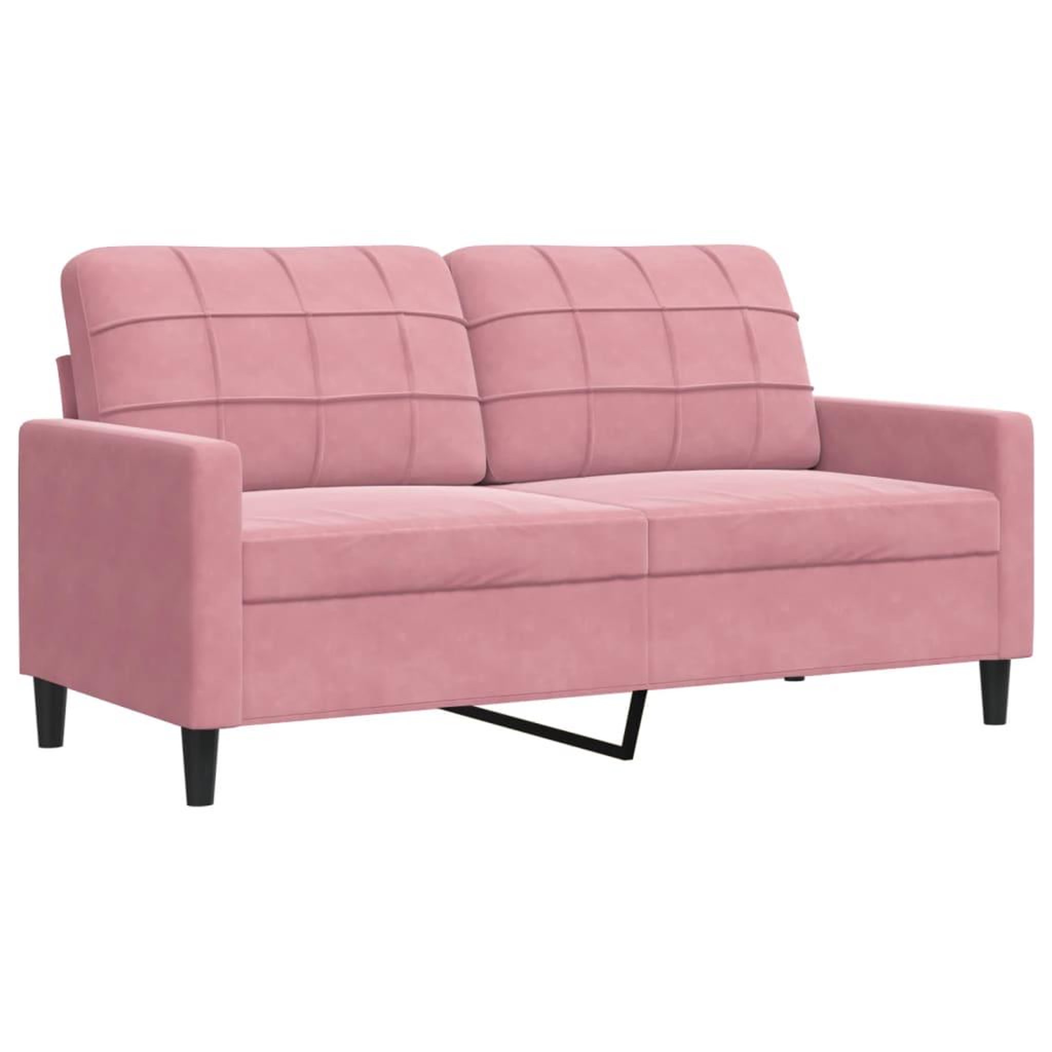 Voir la diapositive 4 : VIDAXL Ensemble de canapes 3 pcs avec coussins Rose Velours
