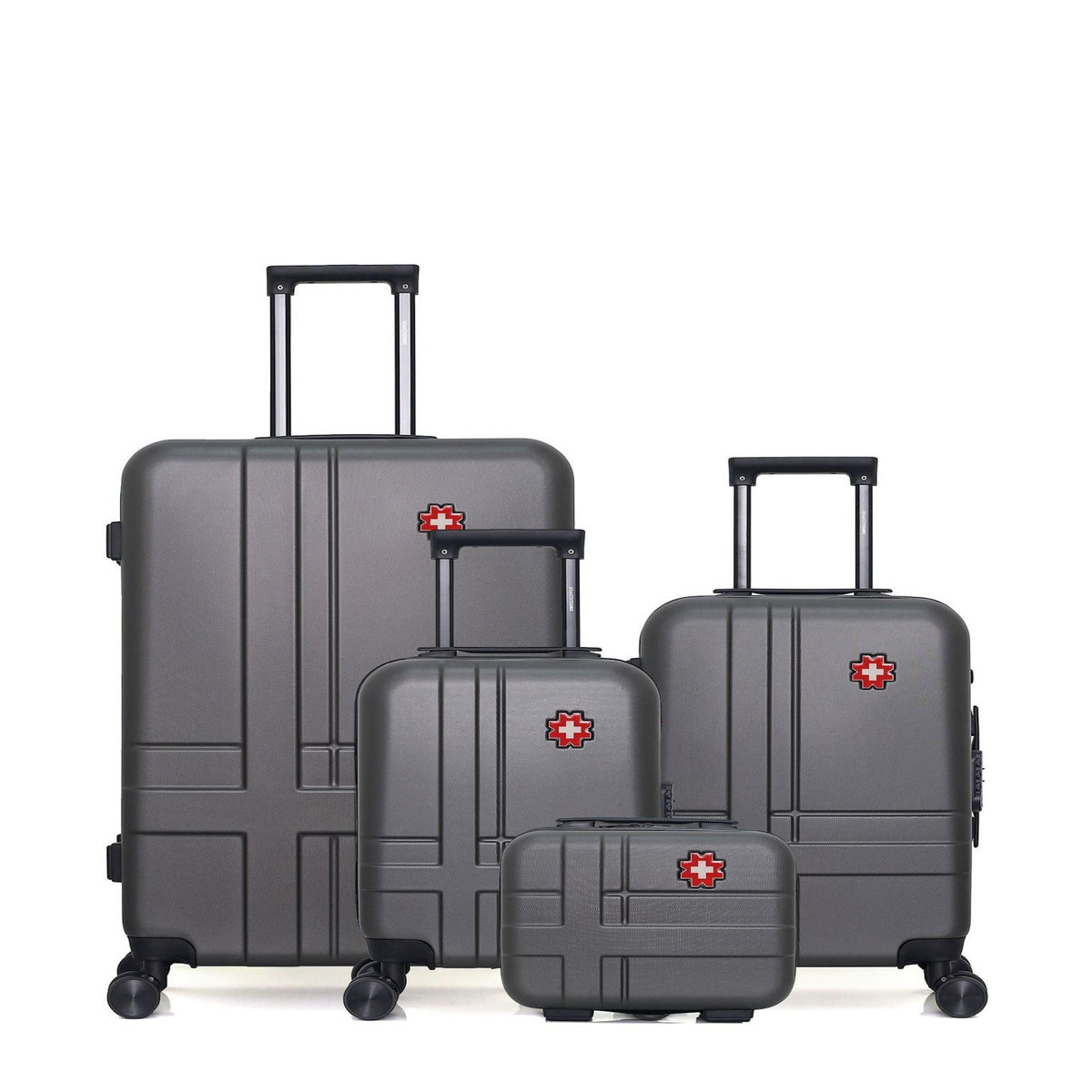 SWISS KOPPER SWISS KOPPER - LOT DE 4 - Valises grand format, cabine, cabine XXS et vanity USTER