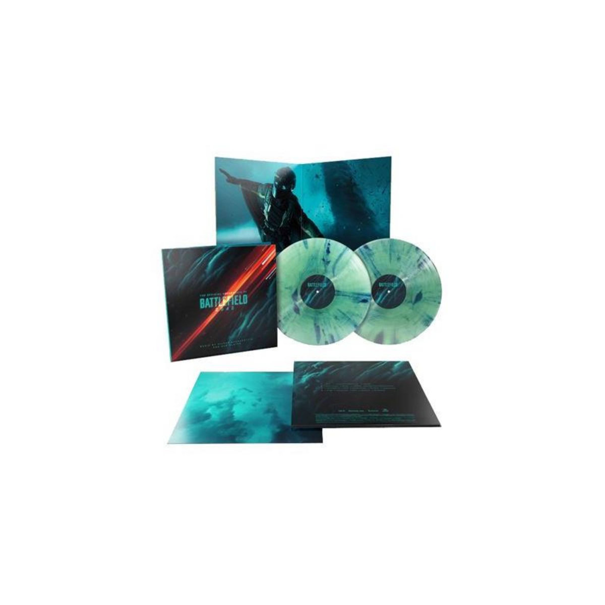 Battlefield 2042 Vinyle Turquoise Marbré