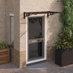 VIDAXL Auvent de porte Noir 122x90 cm Polycarbonate