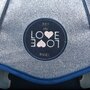 Love Love Cartable 38 cm CP/CE1/CE2 bleu pailleté
