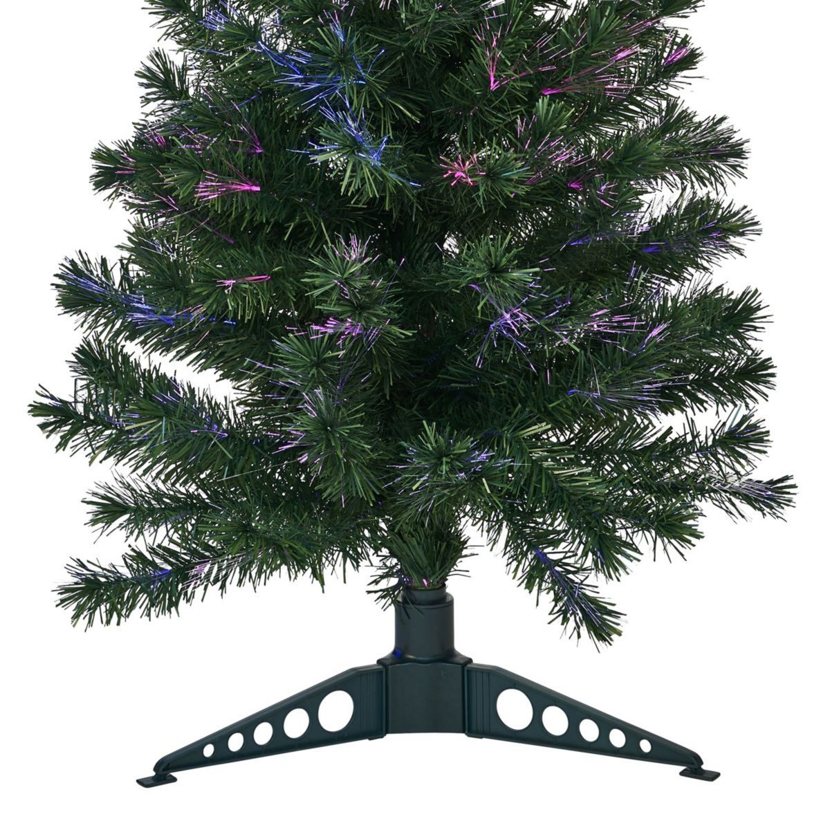 ACTUEL Sapin de Noël artificiel 90 cm fibres optiques led