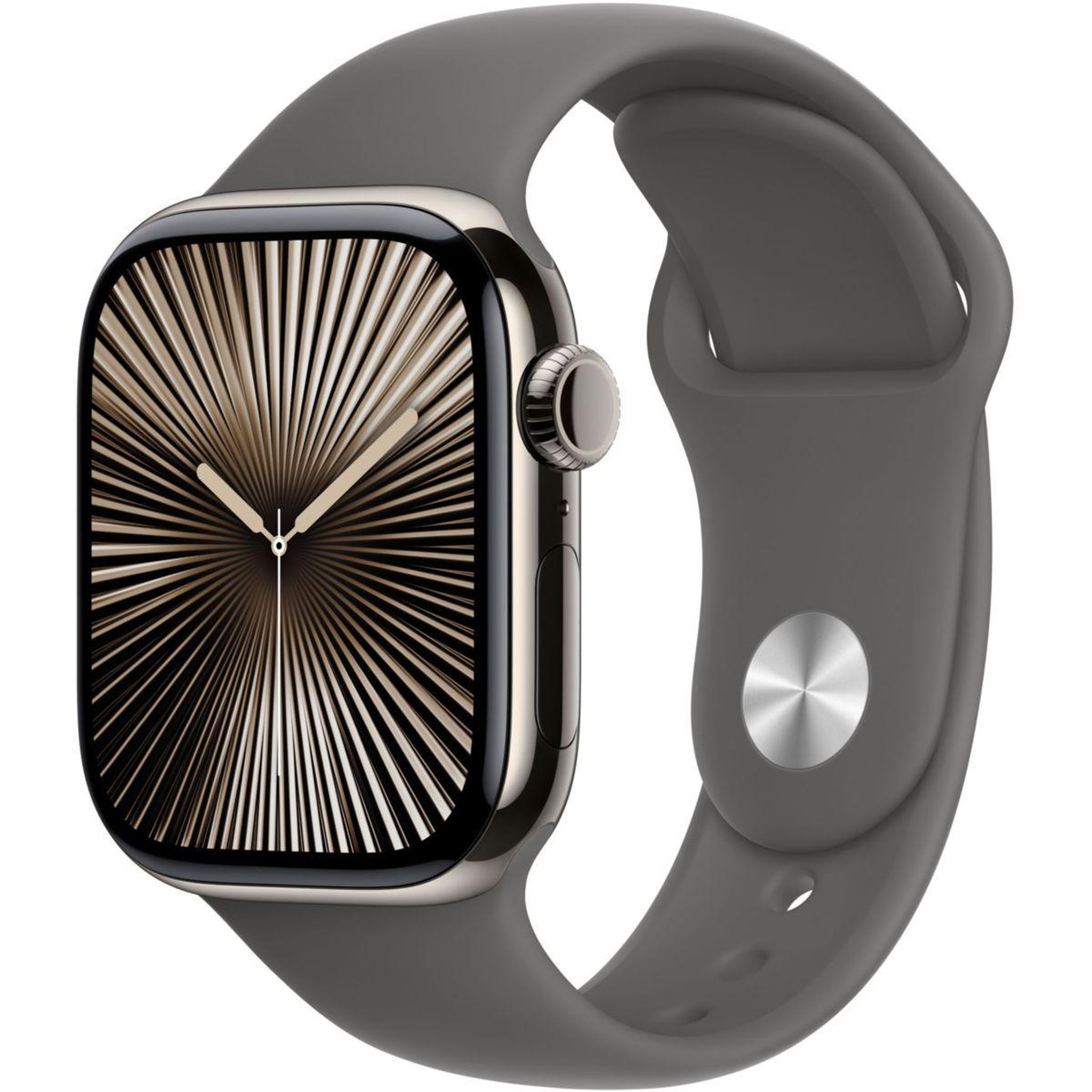 APPLE Montre connectée Serie 10 46mm Titane Naturel S/M Cell