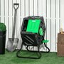 Voir la diapositive 2 : OUTSUNNY Composteur de jardin 65L - bac à compost pour déchets - rotatif 360° - acier PP noir vert
