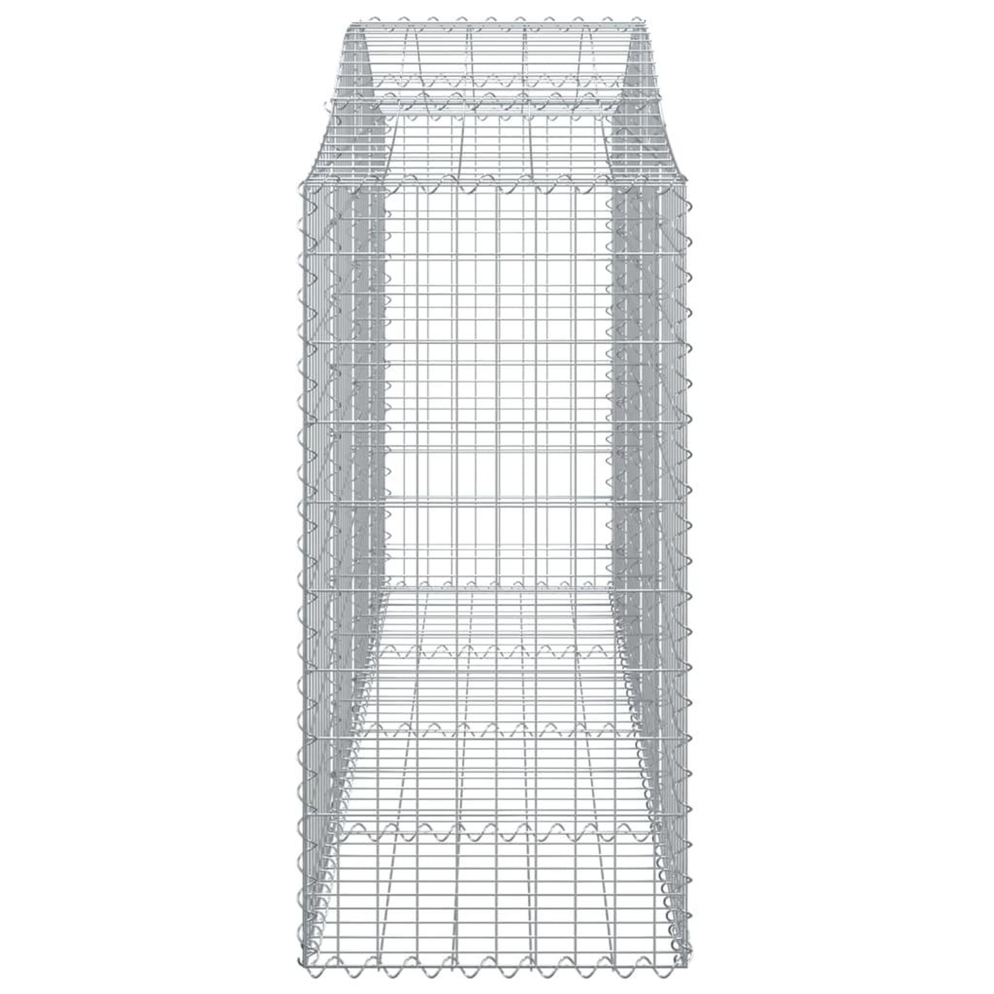 Voir la diapositive 5 : VIDAXL Paniers a gabions arques 50 pcs 200x50x120/140 cm Fer galvanise