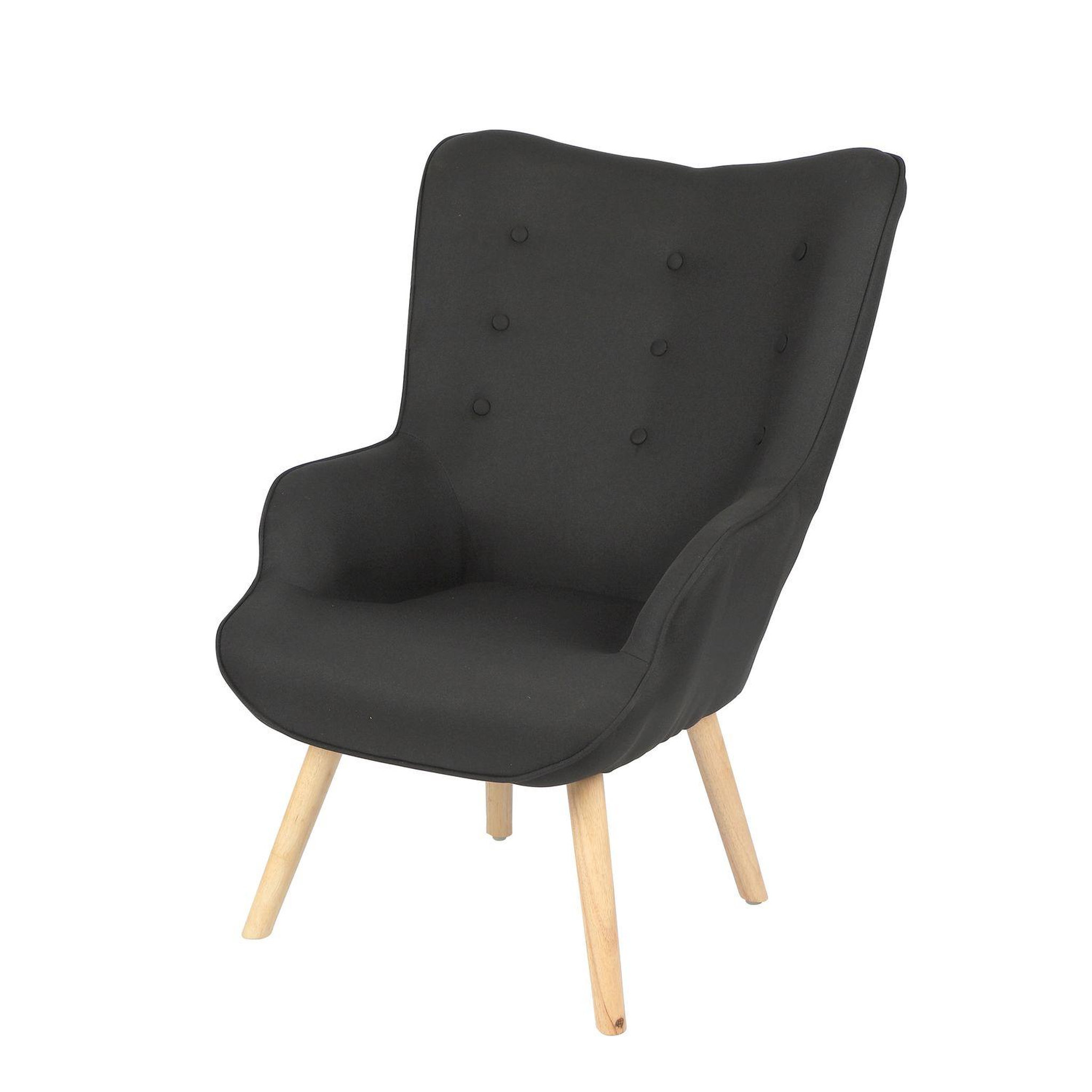 TOILINUX Fauteuil Noor avec pieds en bois
