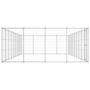 Voir la diapositive 3 : VIDAXL Chenil exterieur Acier galvanise 43,56 m²