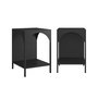 Voir la diapositive 1 : SWEEEK Lot de 2 tables de chevet. tables d'appoint en acier style industriel. noir. L 35 x l 35 x H 52cm