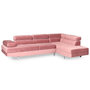 Voir la diapositive 3 : Paris Prix Canapé d'Angle Droit  Têtière  260cm Rose