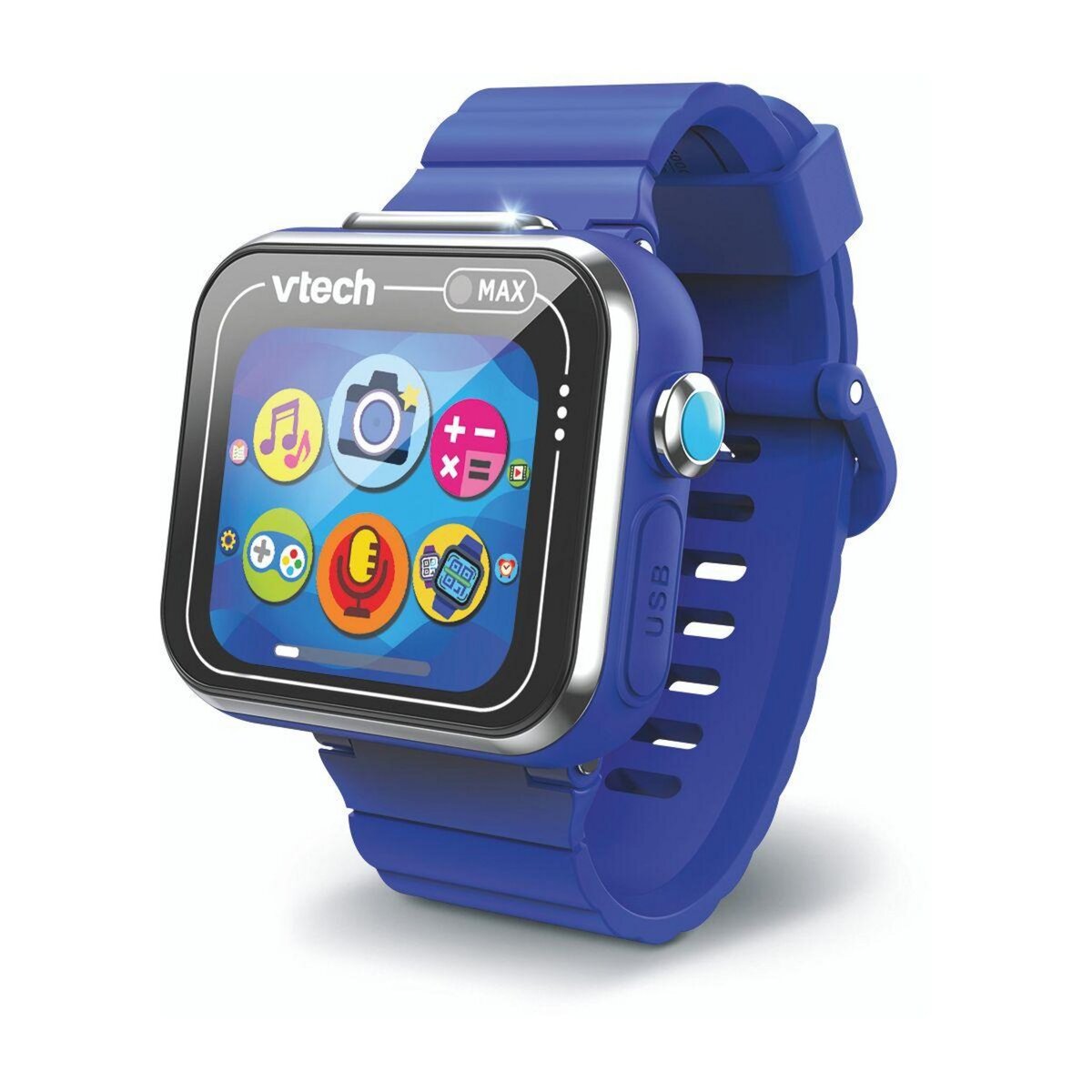 VTECH Montre enfant connectée KidiZoom Smartwatch Max bleue pas cher 