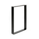 CENTRALE BRICO Pied pour meubles, tables et bars rectangle REI à visser acier mat noir