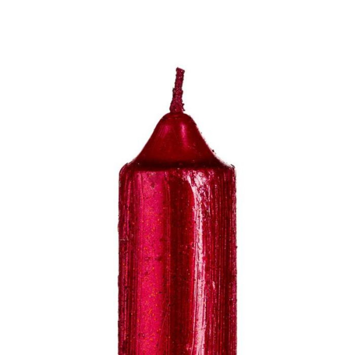 FEERIC LIGHT & CHRISTMAS Lot de 4 Bougies Bâton  Colorama  48g Rouge