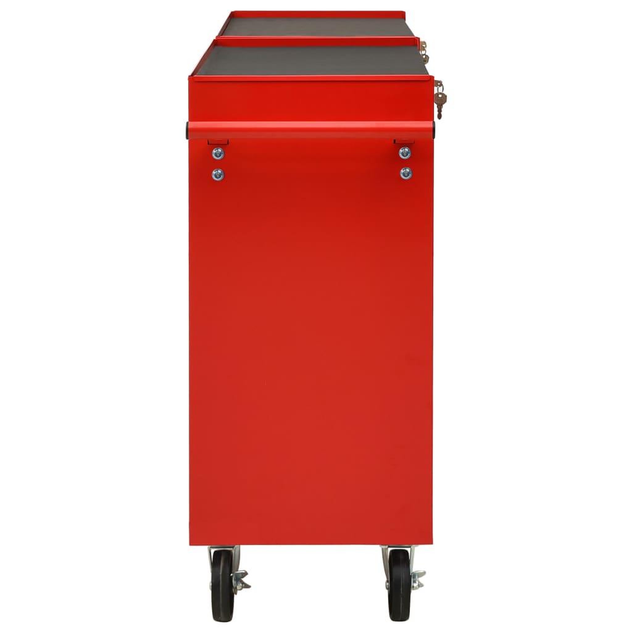 Voir la diapositive 4 : VIDAXL Chariot a outils avec 10 tiroirs Acier Rouge