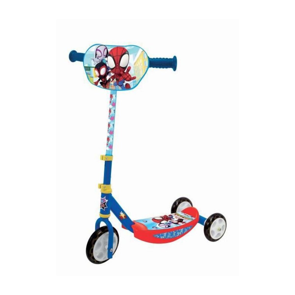 SMOBY SMOBY - SPIDEY Patinette 3 roues silencieuses - Strucure métale - Guidon réglable