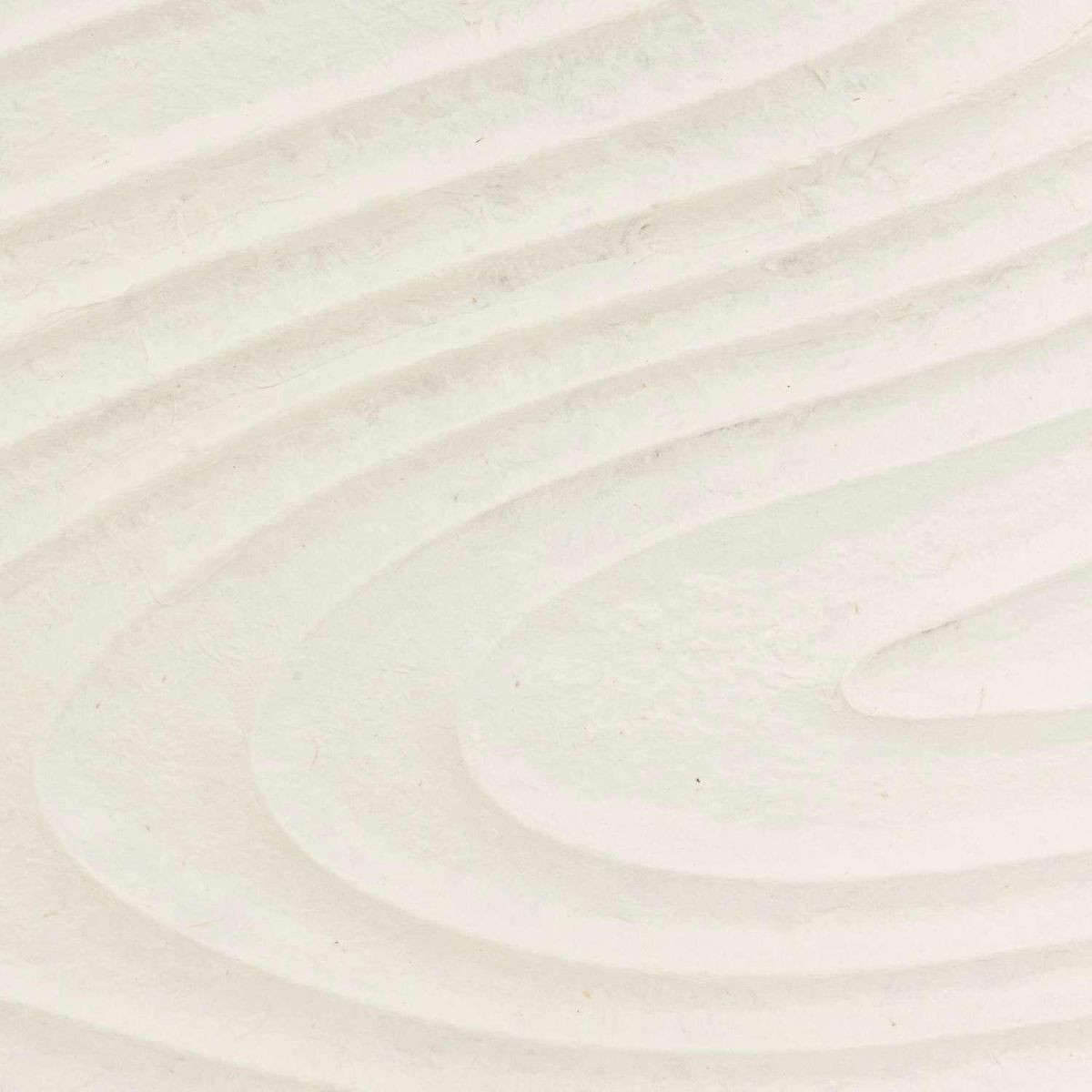 ATMOSPHERA Tableau en relief VAGUES - 80 x 80 cm - Blanc