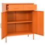 Voir la diapositive 5 : VIDAXL Armoire de rangement Orange 80x35x101,5 cm Acier