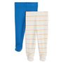 Voir la diapositive 1 : IN EXTENSO Lot de 2 pantalons de naissance avec pieds bébé garçon
