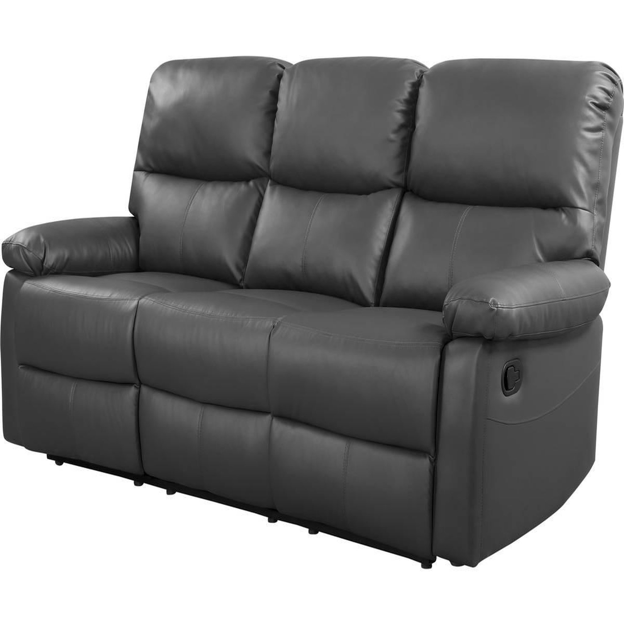 Habitat et Jardin Canapé relax  lincoln  - 197 x 89 x 103 cm - 3 places - gris