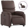 Voir la diapositive 2 : VIDAXL Fauteuil inclinable electrique Marron Similicuir