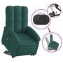 Voir la diapositive 5 : VIDAXL Fauteuil inclinable de massage Vert fonce Tissu