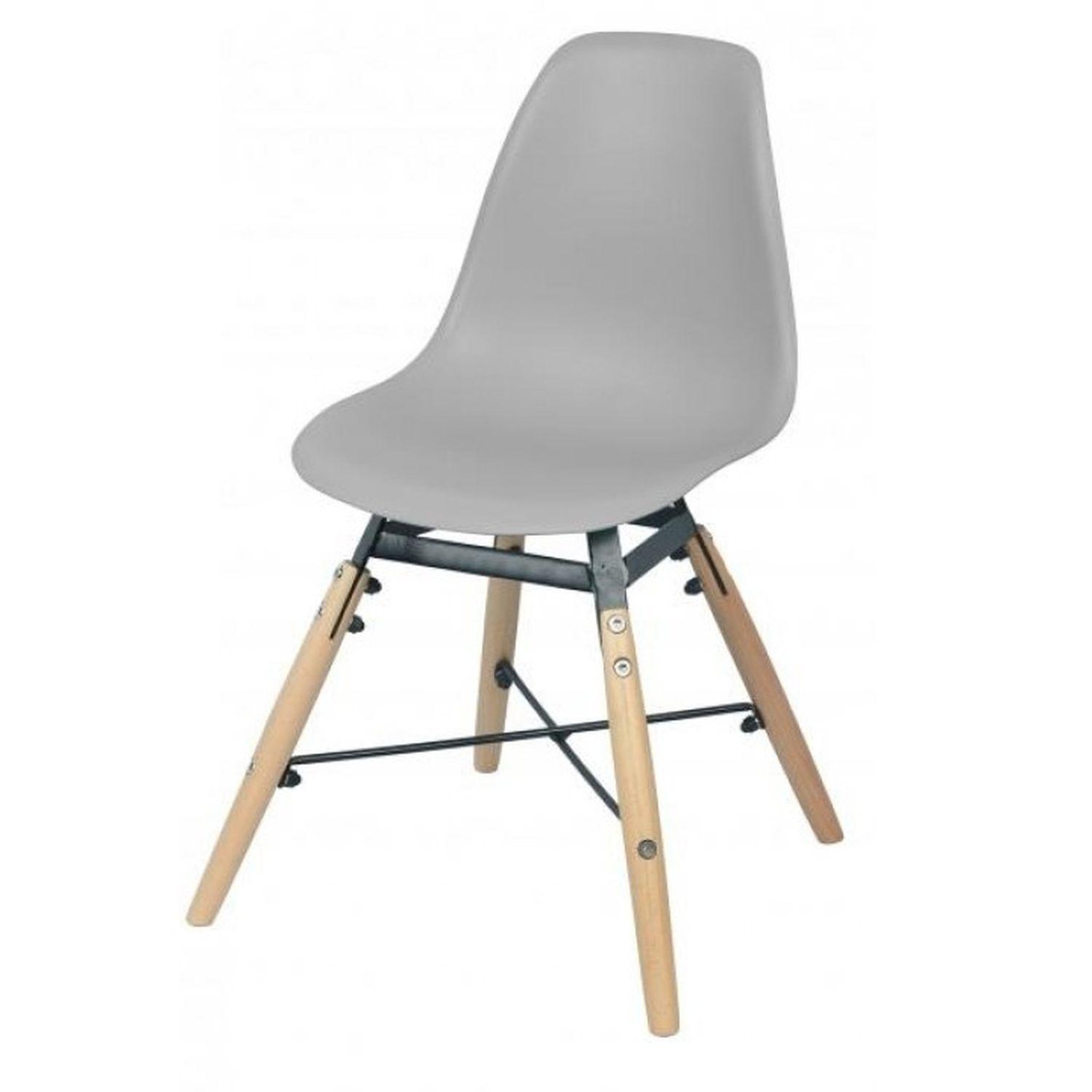 DIVERS Chaise design scandinave enfant judy. Coloris disponibles : Rose, Gris, Bleu