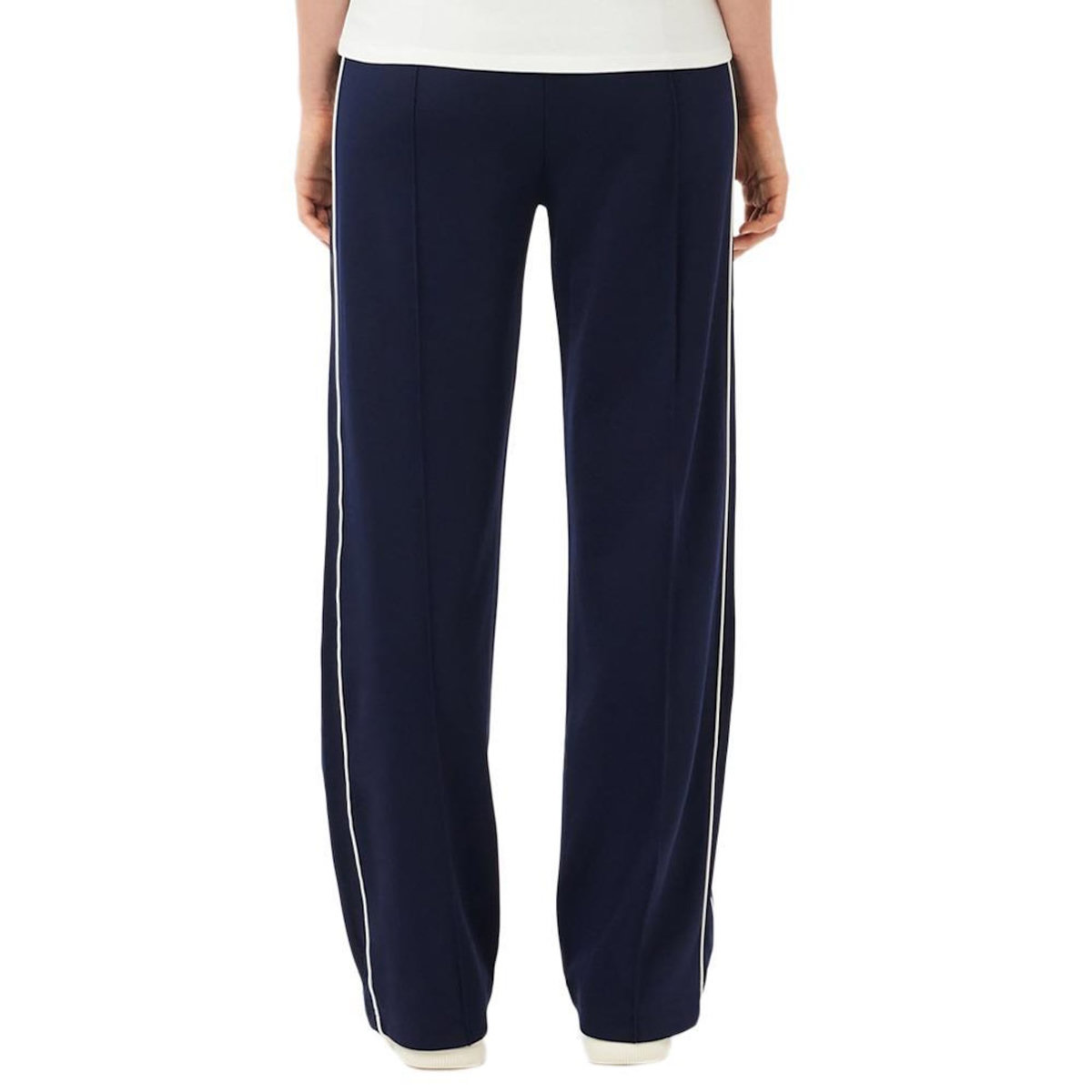 Lacoste Pantalon Fluide Marine Femme Lacoste Paris