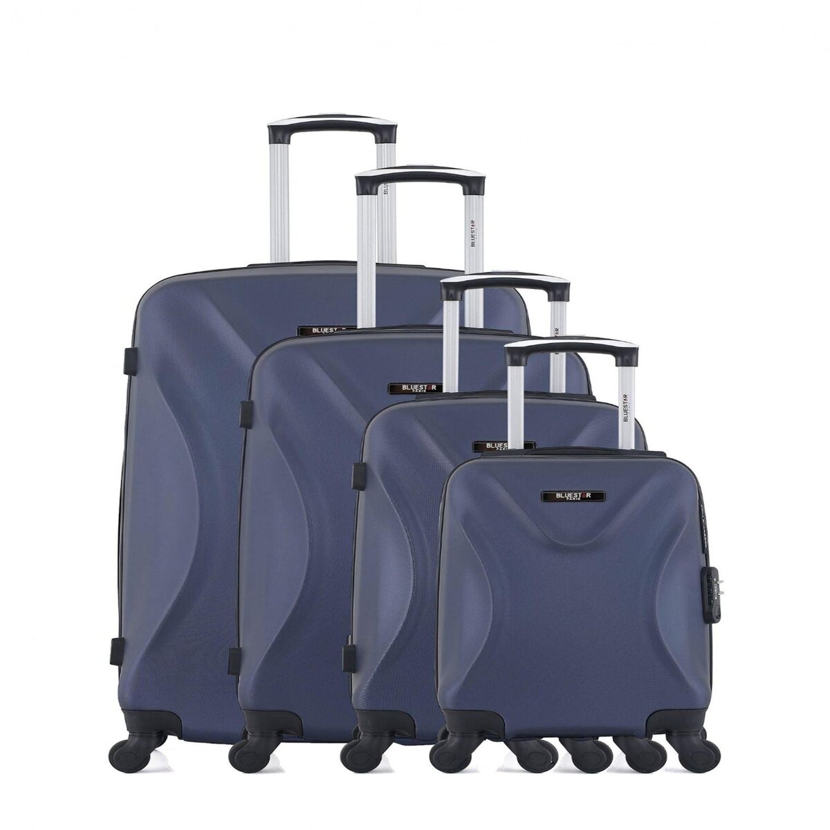 BLUESTAR BLUESTAR - Set de 4 Valises GARIBALDI-M 75 cm 4 Roues