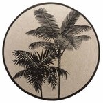 Douceur d'Intérieur Tapis rond 120 cm Tropic nature coton